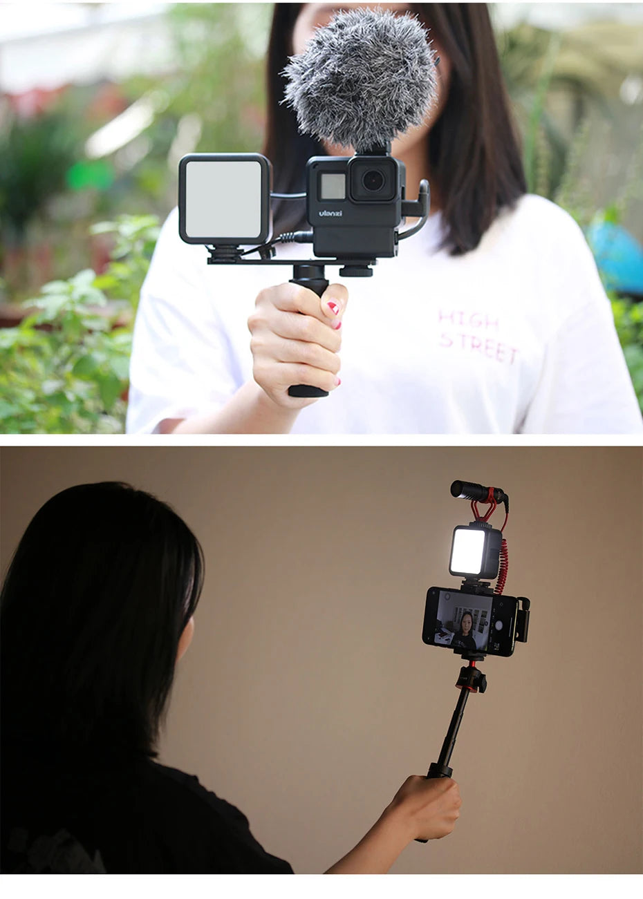 Ulanzi VL49 6W Mini Vlog LED Fill Light White 2000mAh 5500K Zoom Lighting Photographic Lighting Video Phone Selfie Fill Lamps