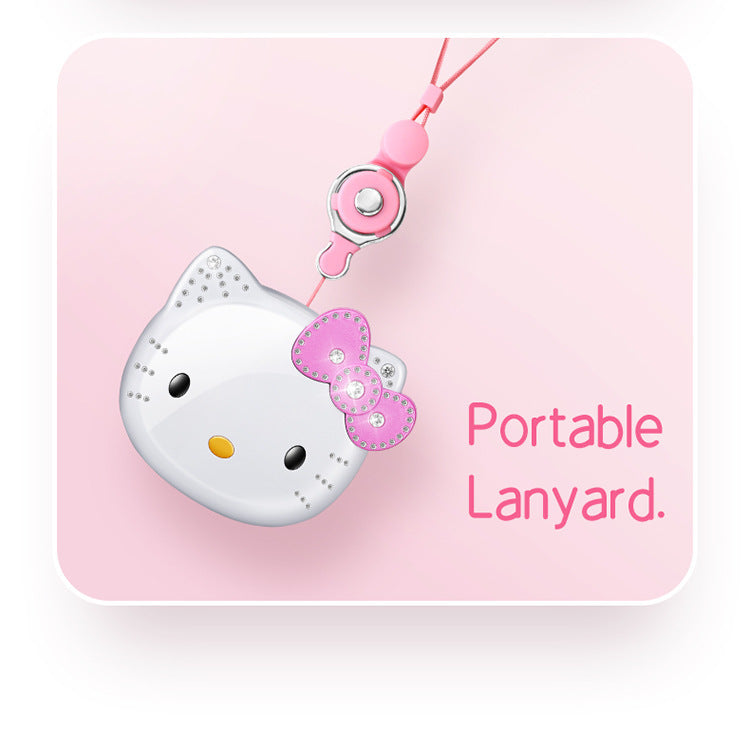 2024 New Kawaii Sanrio Hello Kitty Flip Phone Cartoon Cute Children White Pink Mini Phone Birthday Gifts For Kids Toys For Girls