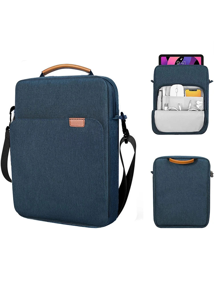 Tablet Shoulder Sleeve Bag For iPad air pro 12.9in iPad Air 10.9in Galaxy Tab A 10 Laptop Pouch Handbag Birefcase - Nova Electronics