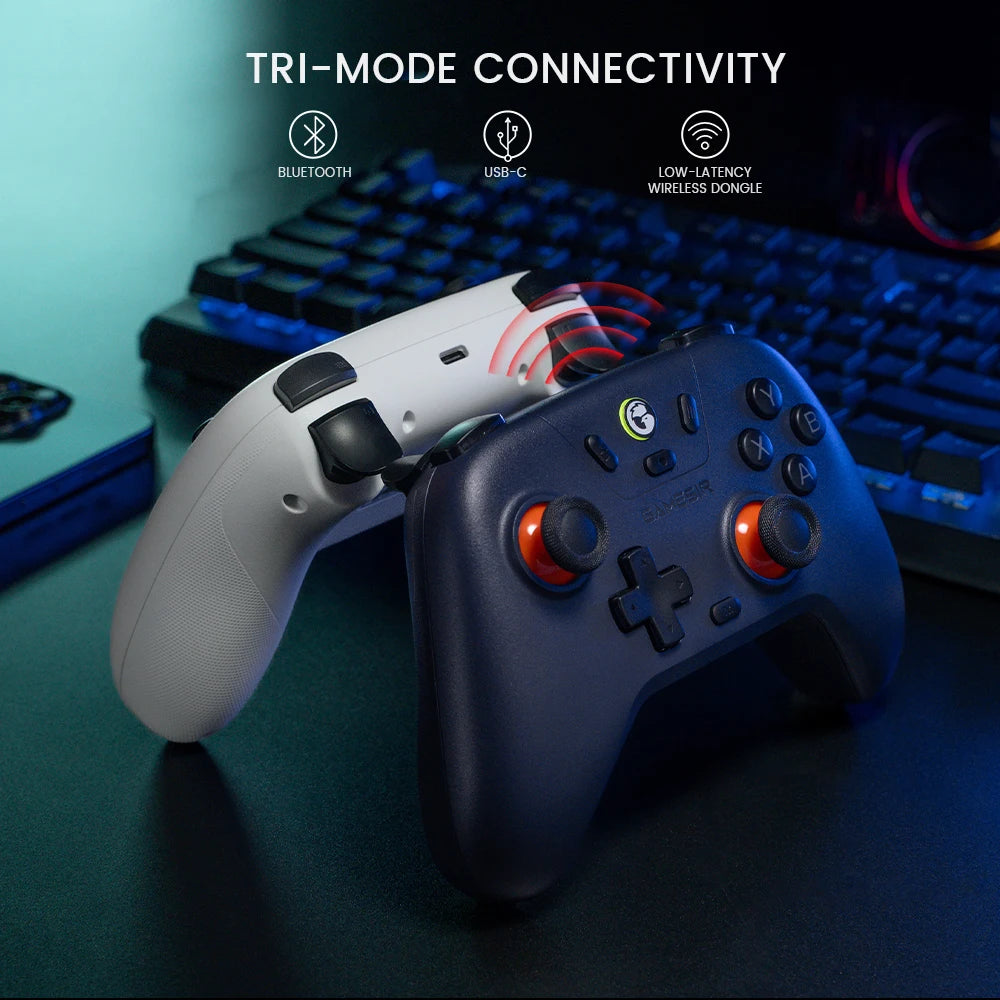 GameSir Nova Lite Wireless Controller with Hall Effect Sticks – Tri-Mode Bluetooth Gamepad for Nintendo Switch, Android, iOS, PC & Steam – Anti-Drift Design, Turbo Function, 2.4G & USB-C - Nova Electronics