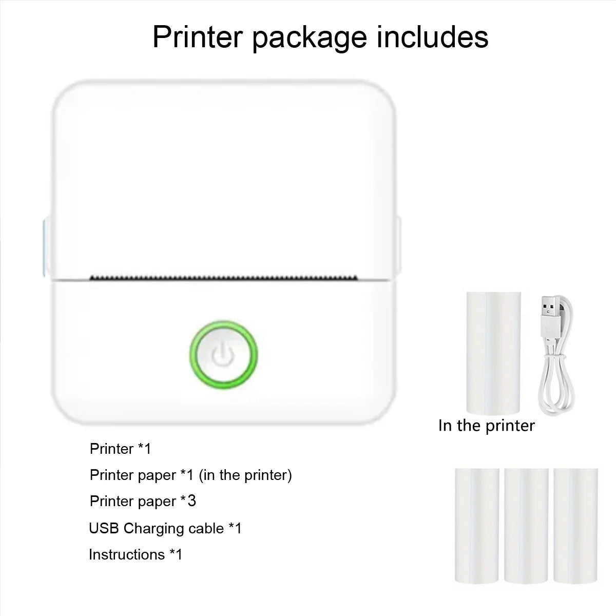 Mini Pocket Thermal Printer β Inkless Bluetooth Sticker Maker for Journaling, Photos & Notes | Portable 203DPI Printer with Free Cut & 57mm Roll Feed - Nova Electronics