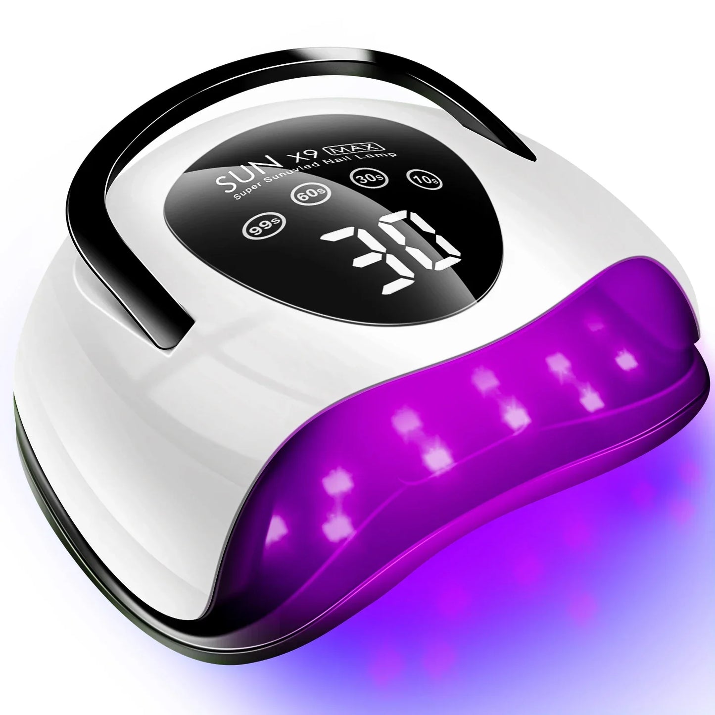 220W LED UV Light Dryer for Nails Gel Polish with 57 Lamp Beads 4 Timer Setting & LCD Touch Display Screen - Nova Electronics
