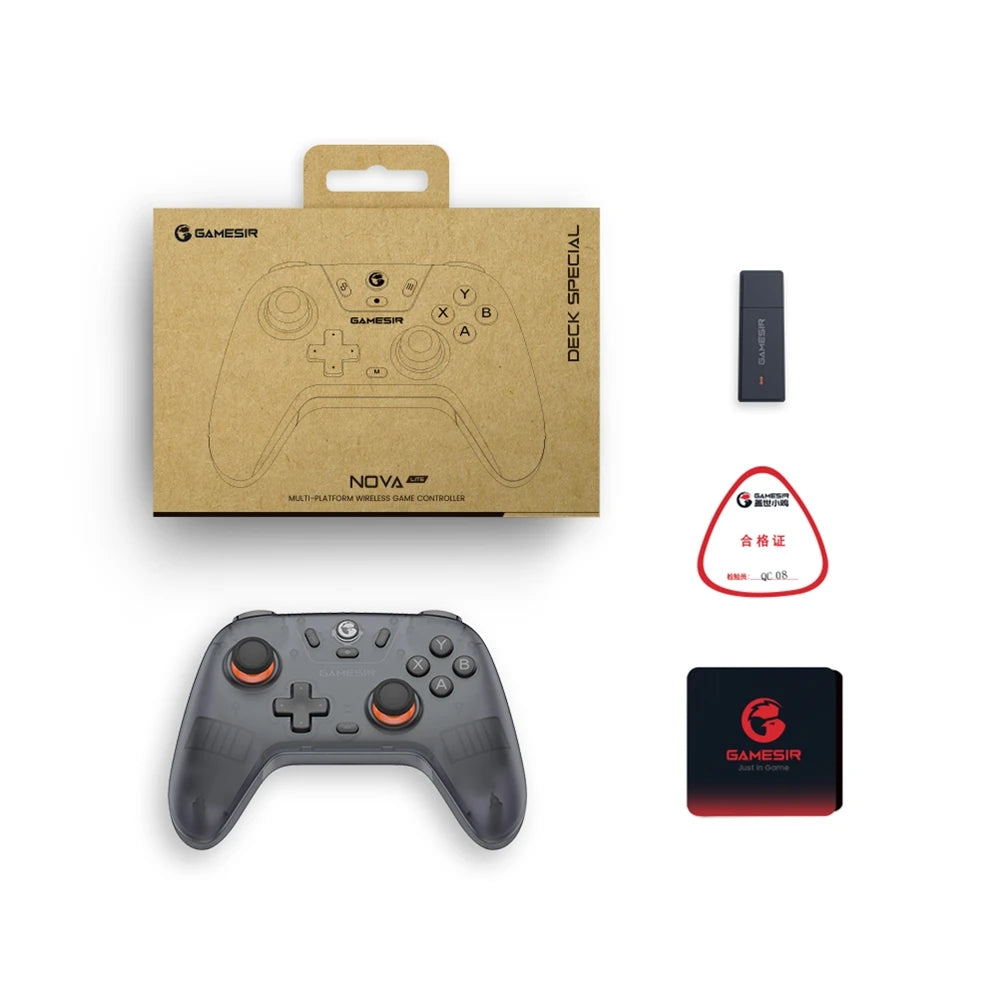 GameSir Nova Lite Wireless Controller with Hall Effect Sticks – Tri-Mode Bluetooth Gamepad for Nintendo Switch, Android, iOS, PC & Steam – Anti-Drift Design, Turbo Function, 2.4G & USB-C - Nova Electronics