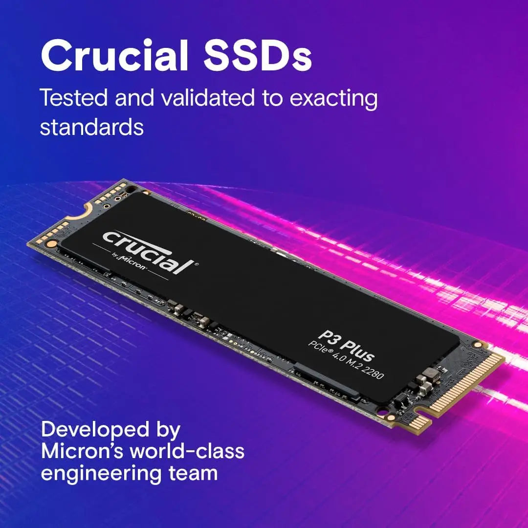 Crucial P3 Plus PCIe Gen4x4 3D NAND NVMe M.2 SSD 500GB 1TB 2TB(OEM package)&Crucial P310 1TB PCIe Gen4 nvme SSD,up to 7100 MB/s - Nova Electronics