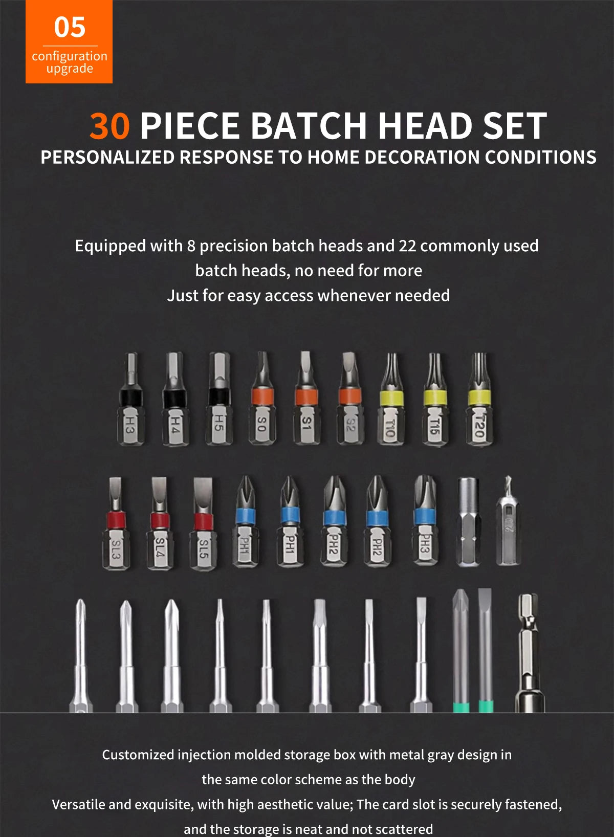 Worx 30 Bit Sets Power Tools WX242 Electrical Screwdriver Sets Smart Cordless drill Screwdrivers USB Rechargeable Handle 4V DIY - Nova Electronics