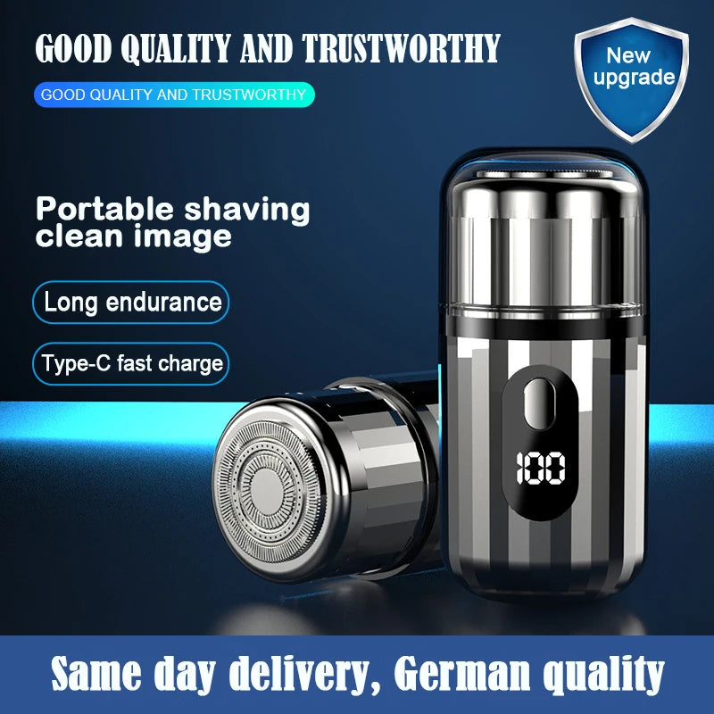 Mini Electric Shaver USB-C Rechargeable Shaver Waterproof Portable Shaver Powerful Travel Home Use Cordless Shaver - Nova Electronics