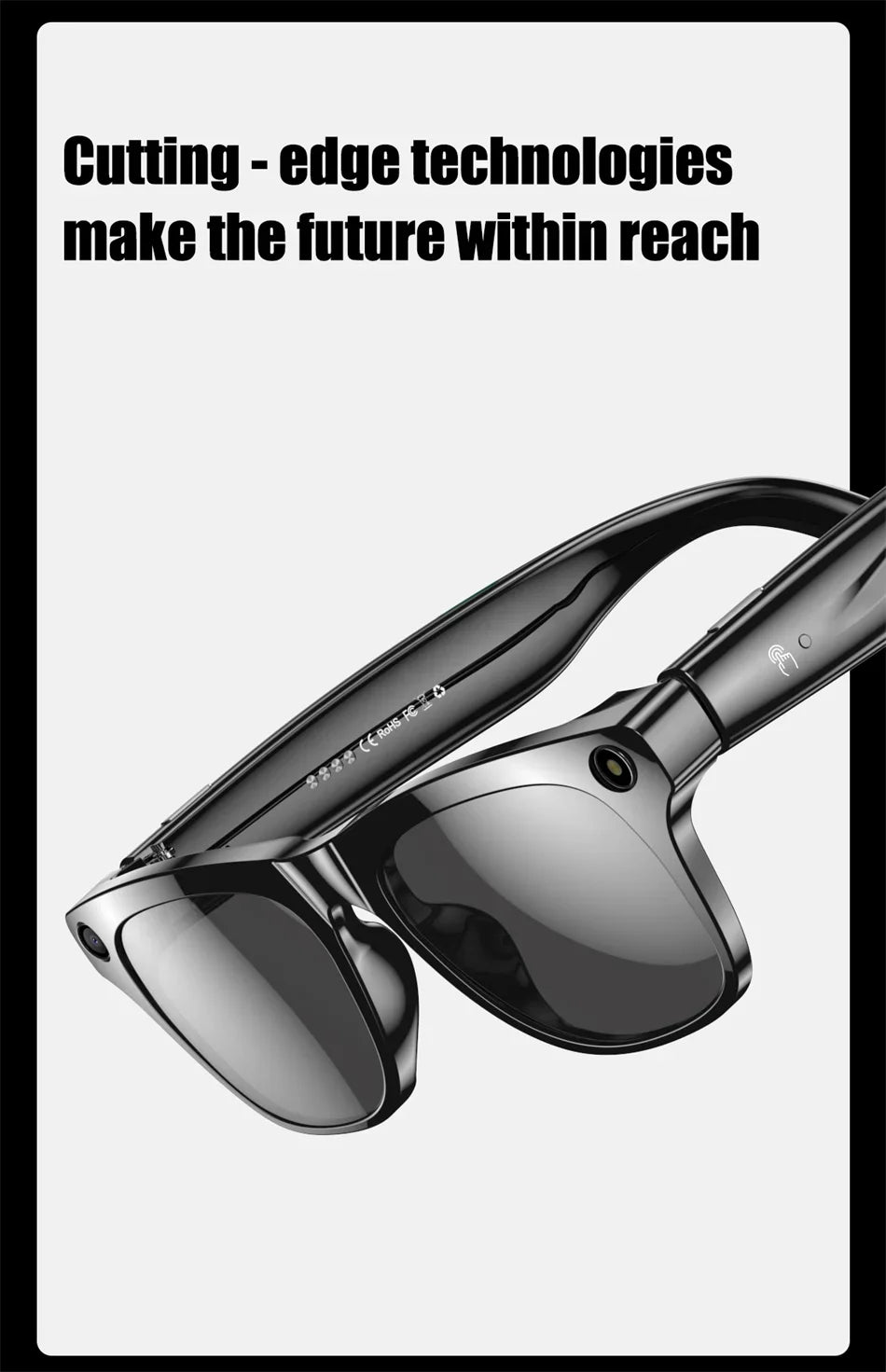 Xiaomi 4K HD AI Smart Glasses Chat GPT 100MP Camera Bluetooth Call 260Mah Battery Voice Assistant Control Smart Glasses 2025