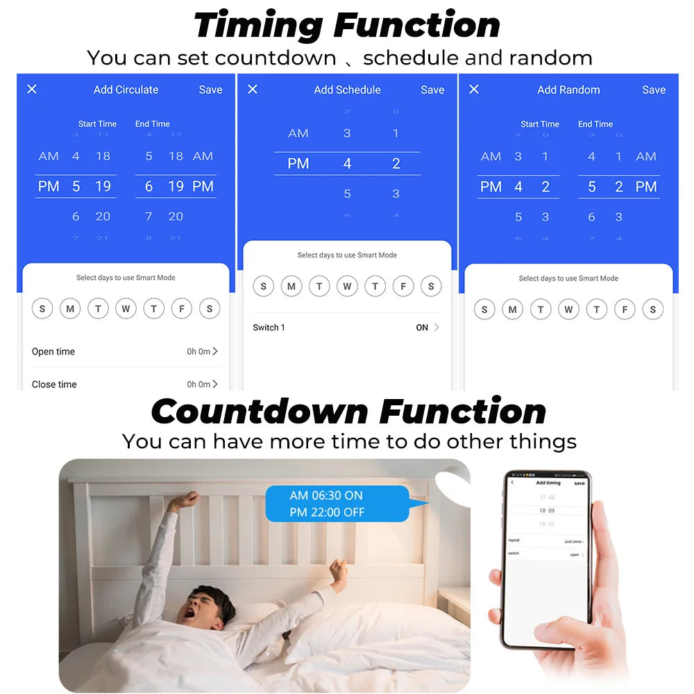 Tuya Wifi Smart Socket EU Plug 16/20A Power Monitor Remote Control SmartLife APP Works with Alexa Yandex Alice Google Assistant - Nova Electronics
