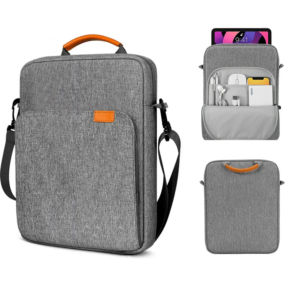 Tablet Shoulder Sleeve Bag For iPad air pro 12.9in iPad Air 10.9in Galaxy Tab A 10 Laptop Pouch Handbag Birefcase - Nova Electronics