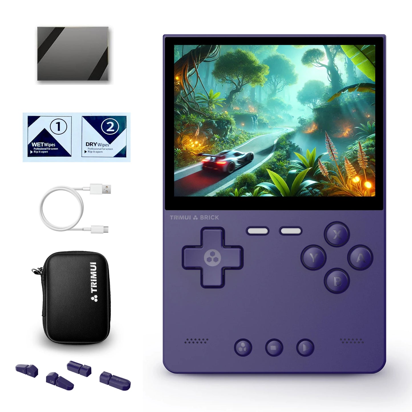 Trimui Brick Retro Handheld Gaming Console - 3.2-Inch HD IPS Screen, Allwinner A133P Chip, Supports Up to 1TB Expansion - Nova Electronics