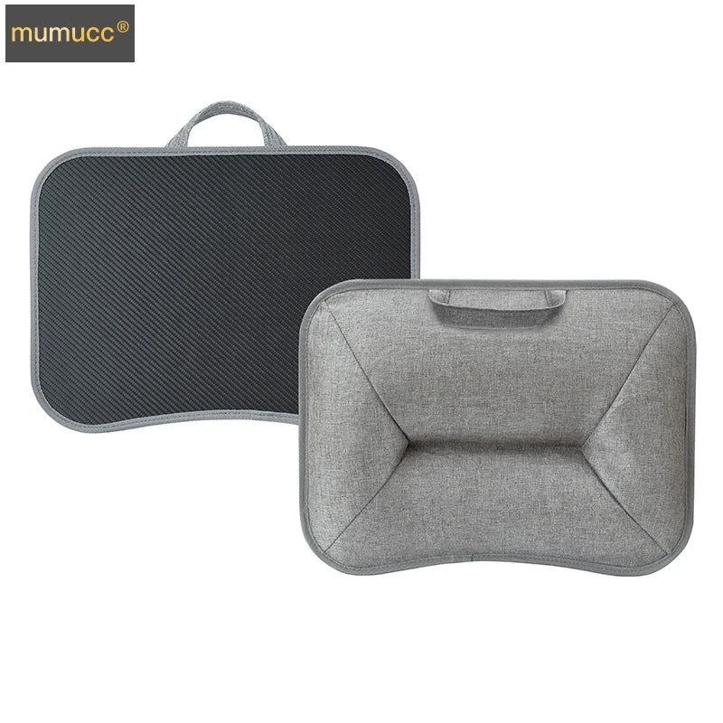 Portable Laptop Desk with Cushion Base - Wooden Lap Table for Bed, Couch & Travel - Built-in Mouse Pad & Storage - 42.5cm Bamboo Computer Tray for Students, Remote Workers & Digital Nomads - Nova Electronics