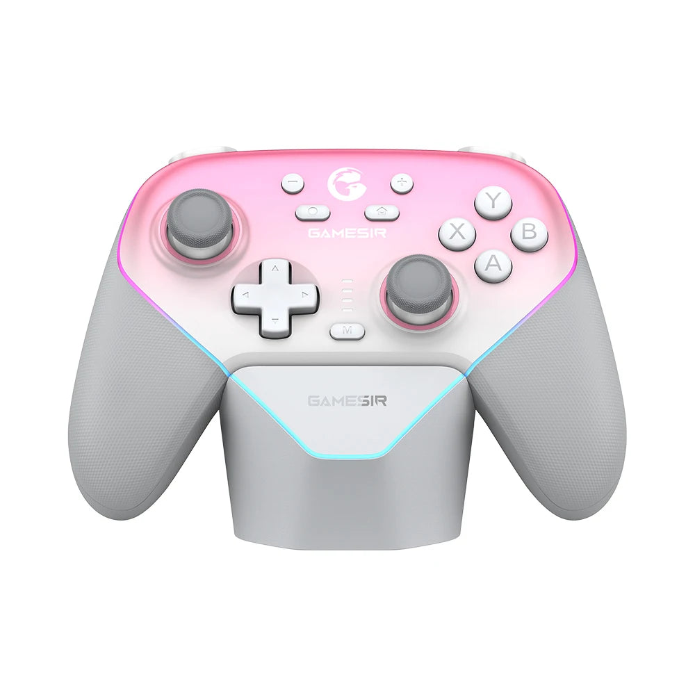Wireless Switch Controller with Charging Dock | GameSir Super Nova Hall Effect Joysticks, RGB Lights, Anti-Drift, PC/Android/iOS Compatible, Dual Motors & Back Buttons - Nova Electronics