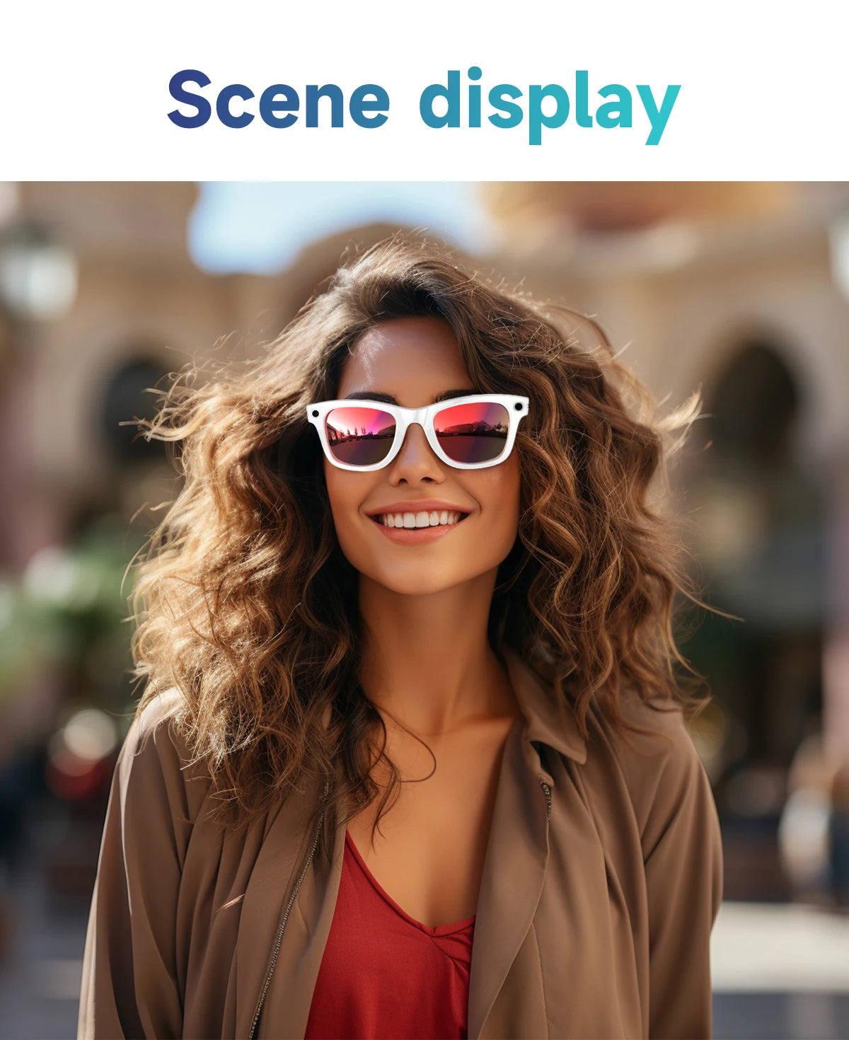 New Camera Glasses 800w Pixel 4K UHD Camera Recording Noise Reduction Ai Recognition Translation Anti Blue Light Smart Glasses