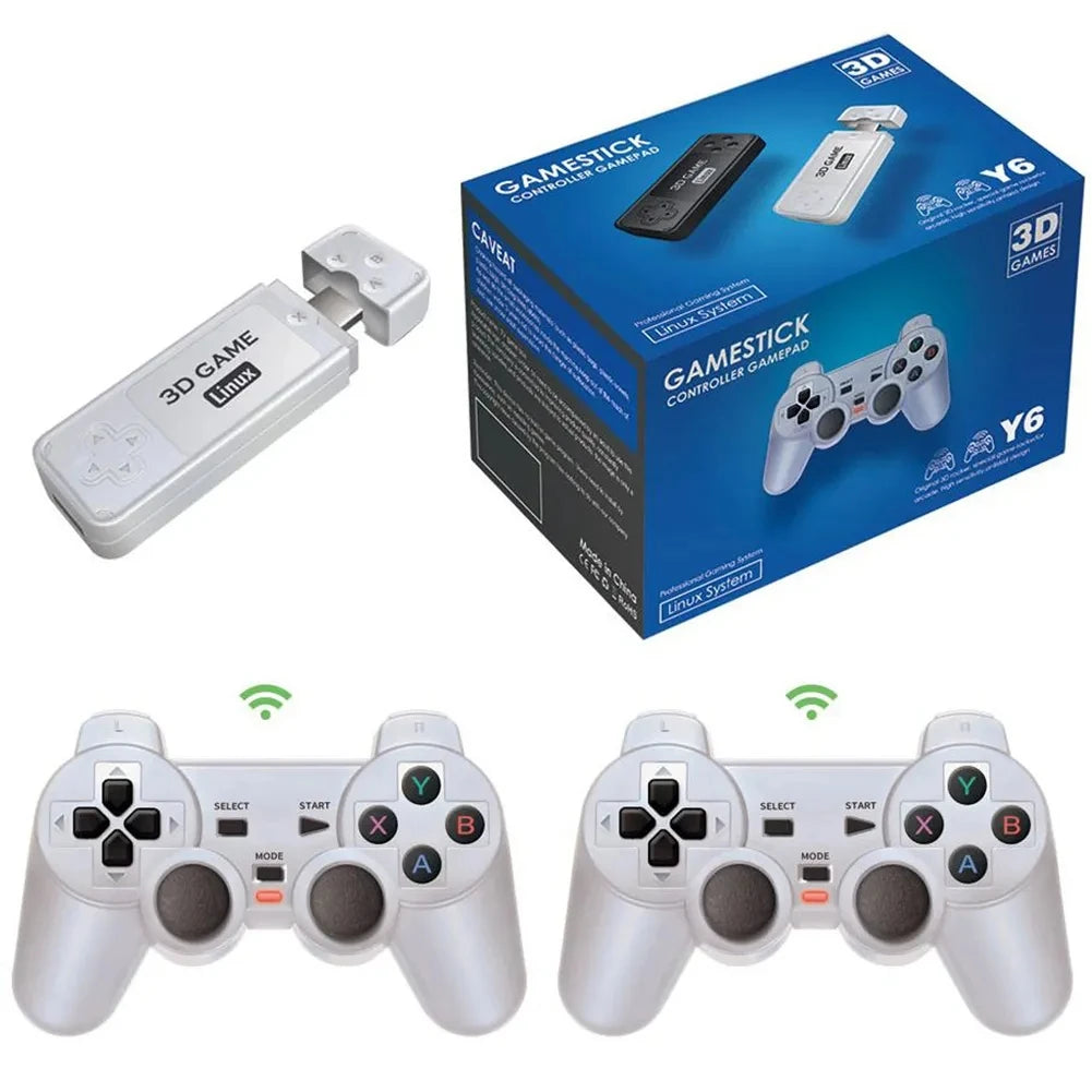 BOYHOM Y6 Retro Game Console 4K 60fps HDMI Output Low Latency GD10 TV Game Stick Dual Handle Portable Home Game Console for GBA