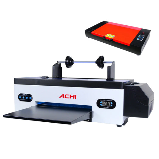 ACHI A3 DTF Printer R1390 A3 T-shirts Printier ROLL DTF Transfer Film Printer With DTF Oven For Fabric T-shirt Clothes EU STOCK - Nova Electronics