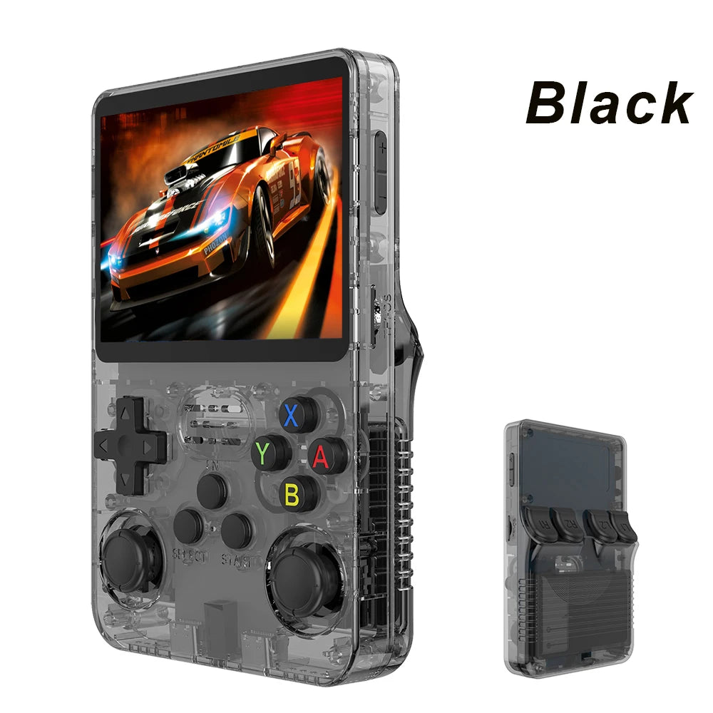 Open Source R36S Retro Handheld Video Game Console Linux System 3.5 Inch IPS Screen Portable Pocket Video Player R35S 64GB Games - Nova Electronics
