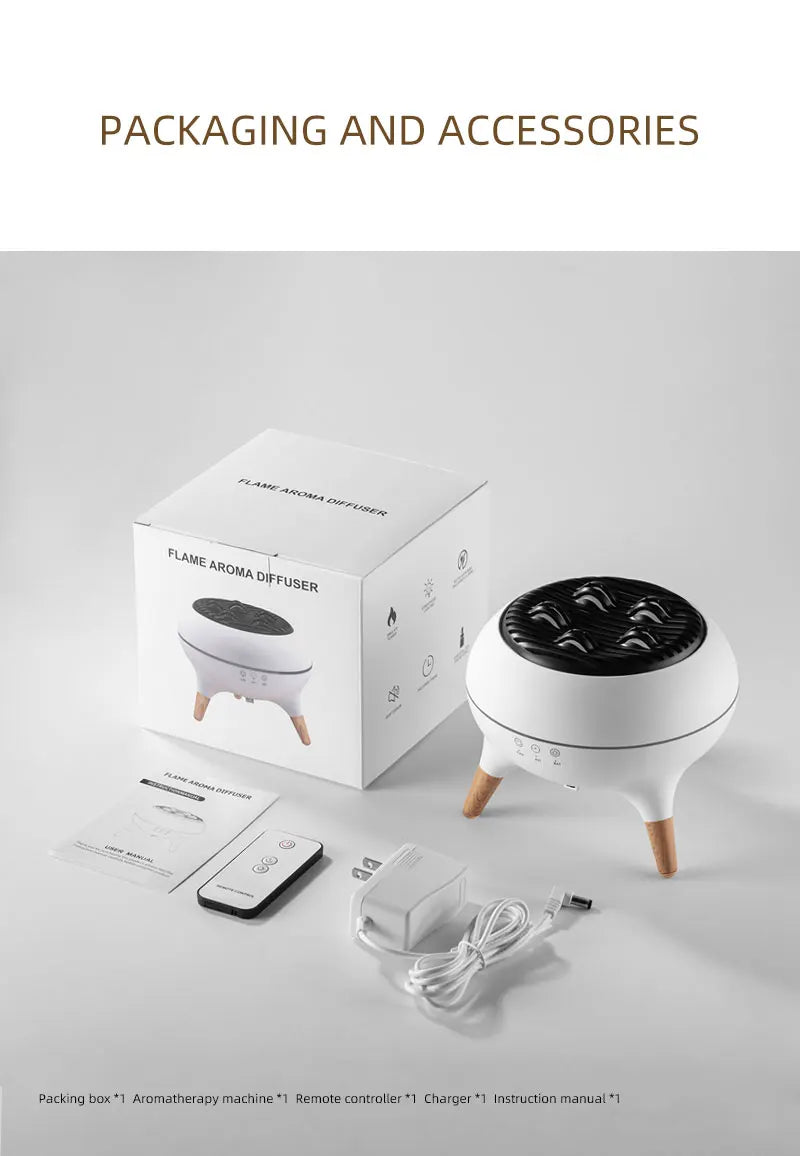 Flame Humidifier Dynamic Jellyfish Essential Oil Diffuser 350ML Air Humidifier Gradient Color Aroma Diffuser Desktop Night Light