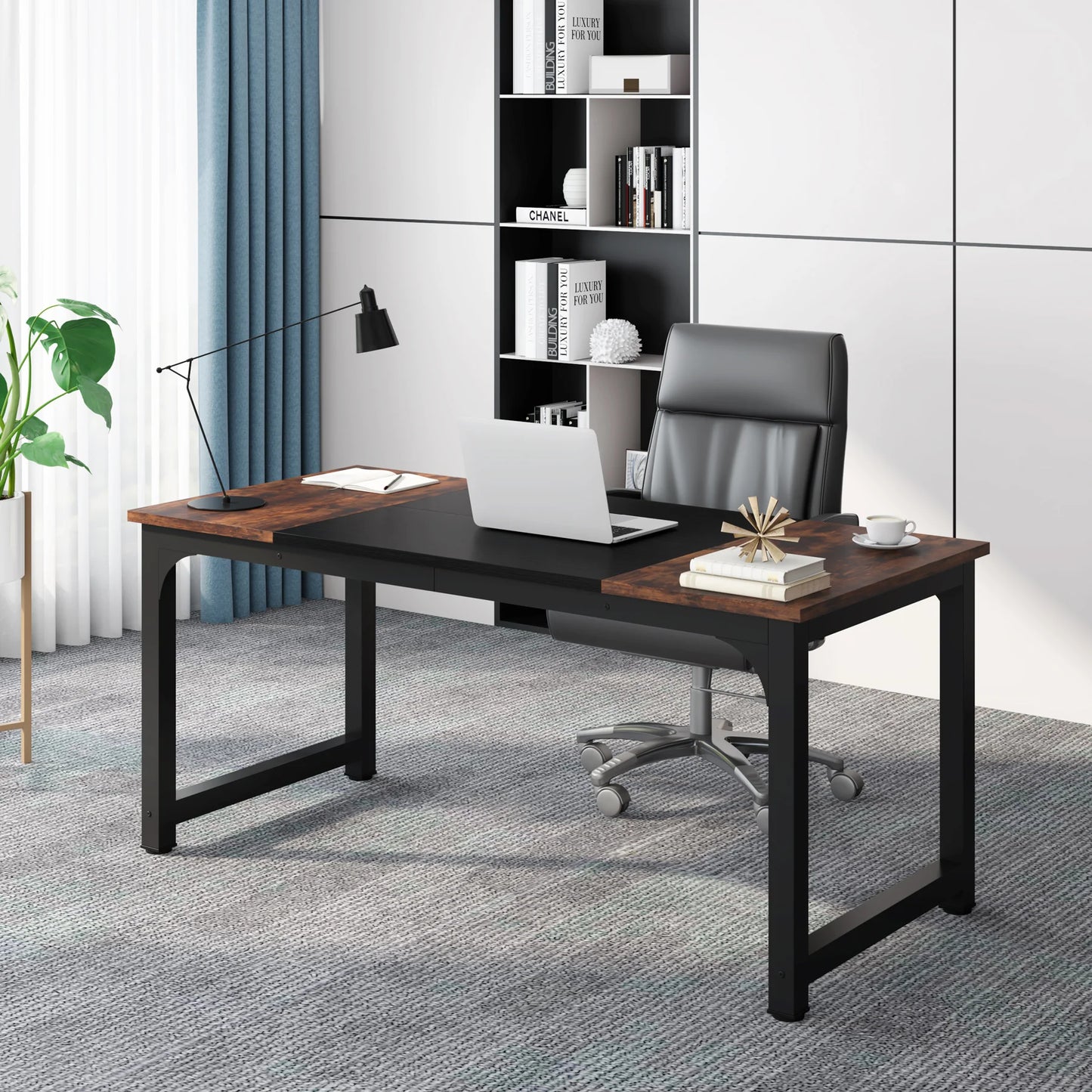 Tribesigns Large Office Desk Computer Table Study Writing Desk Workstation for Home Office Modern Computer Desk - Nova Electronics