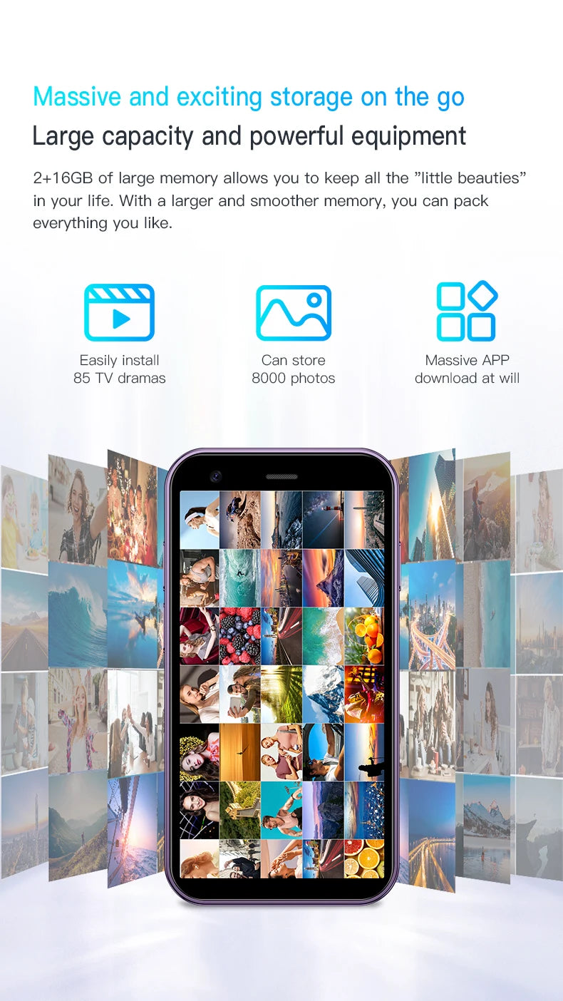 SERVO 15SE Mini Smartphone 3G WCDMA Android System WiFi Hotspot Play Store 3.0" Display Small Palm Smart Phones Dual SIM Standby