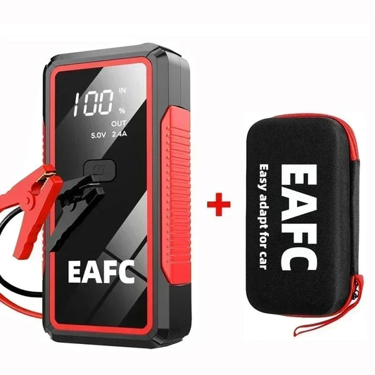 12V Car Jump Starter 18000mAh Portable Power Bank Emergency Auto Battery Booster 1200A Peak Current USB Charging Port LED Flashlight for Gasoline Diesel Vehicles Up to 6L Roadside Emergency Kit