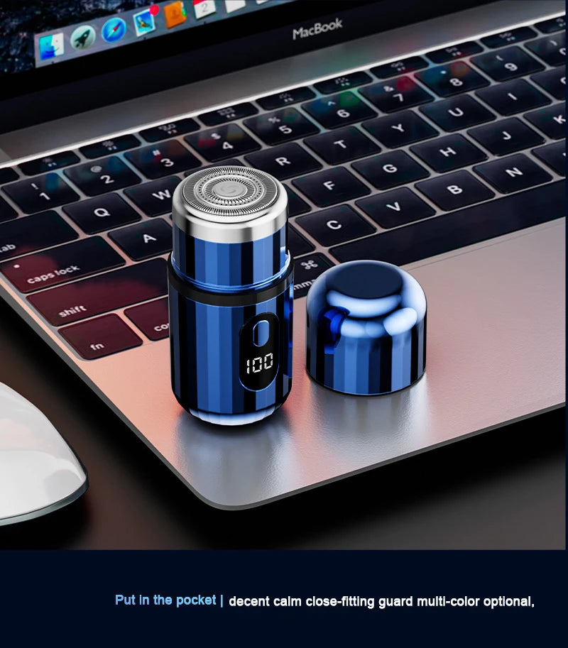 Mini Electric Shaver USB-C Rechargeable Shaver Waterproof Portable Shaver Powerful Travel Home Use Cordless Shaver - Nova Electronics