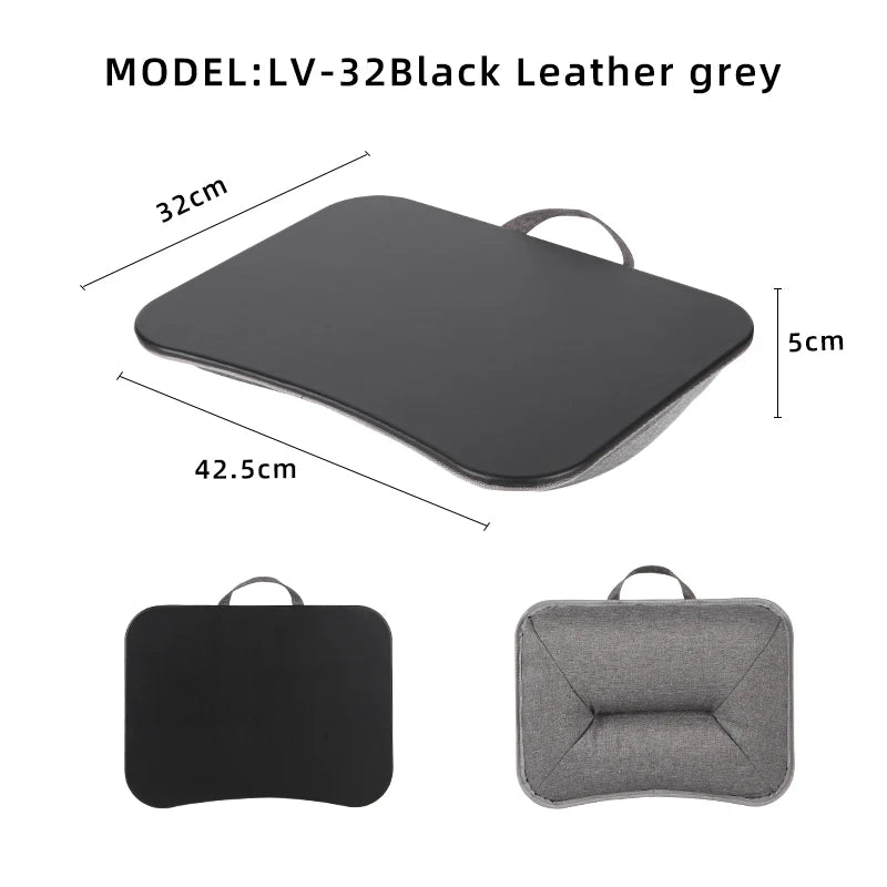 Portable Laptop Desk with Cushion Base - Wooden Lap Table for Bed, Couch & Travel - Built-in Mouse Pad & Storage - 42.5cm Bamboo Computer Tray for Students, Remote Workers & Digital Nomads - Nova Electronics