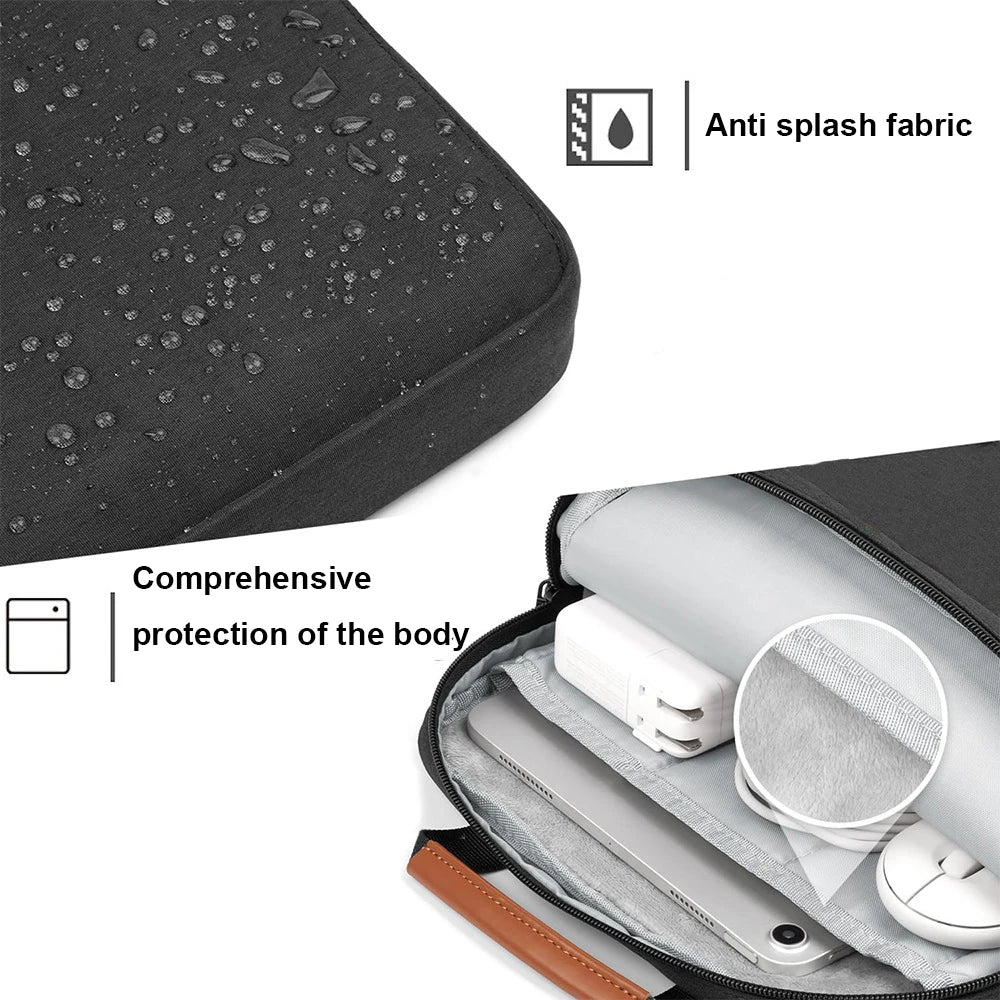 Tablet Shoulder Sleeve Bag For iPad air pro 12.9in iPad Air 10.9in Galaxy Tab A 10 Laptop Pouch Handbag Birefcase - Nova Electronics