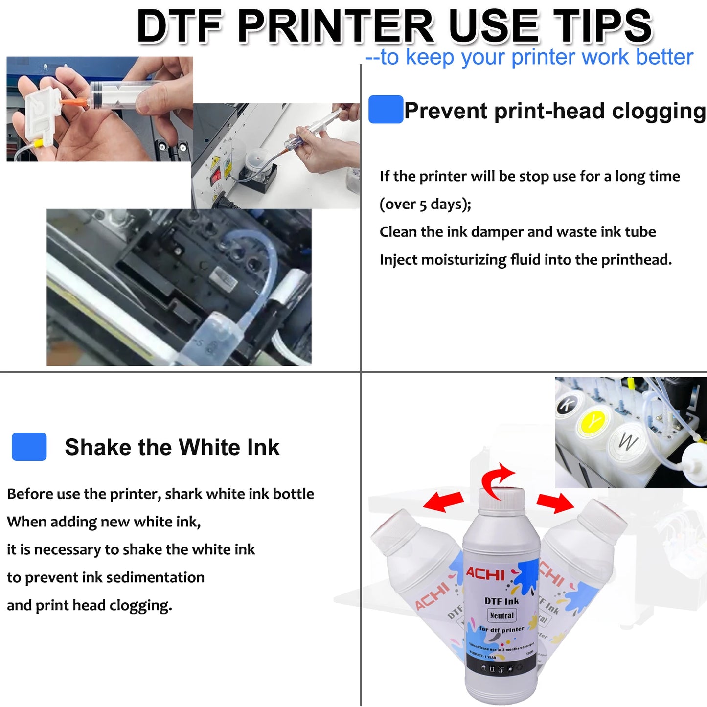 ACHI A3 DTF Printer R1390 A3 T-shirts Printier ROLL DTF Transfer Film Printer With DTF Oven For Fabric T-shirt Clothes EU STOCK - Nova Electronics