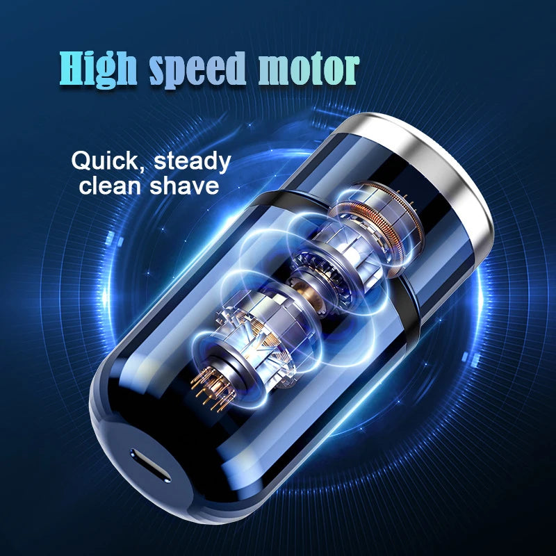 Mini Electric Shaver USB-C Rechargeable Shaver Waterproof Portable Shaver Powerful Travel Home Use Cordless Shaver - Nova Electronics