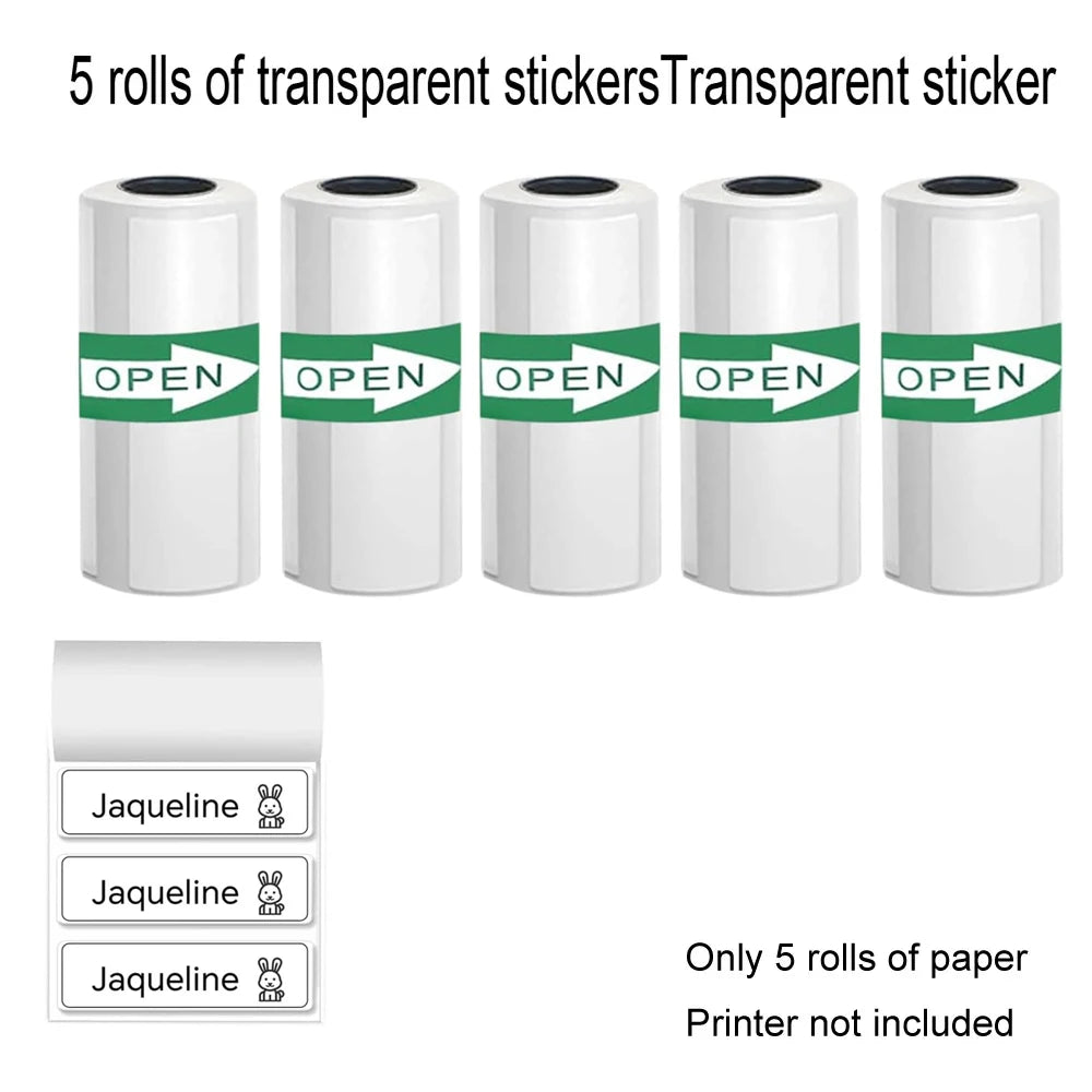 Mini Pocket Thermal Printer β Inkless Bluetooth Sticker Maker for Journaling, Photos & Notes | Portable 203DPI Printer with Free Cut & 57mm Roll Feed - Nova Electronics
