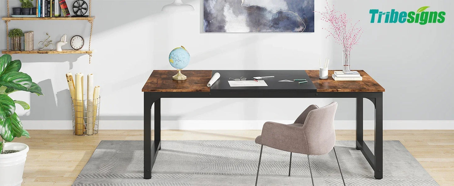 Tribesigns Large Office Desk Computer Table Study Writing Desk Workstation for Home Office Modern Computer Desk - Nova Electronics