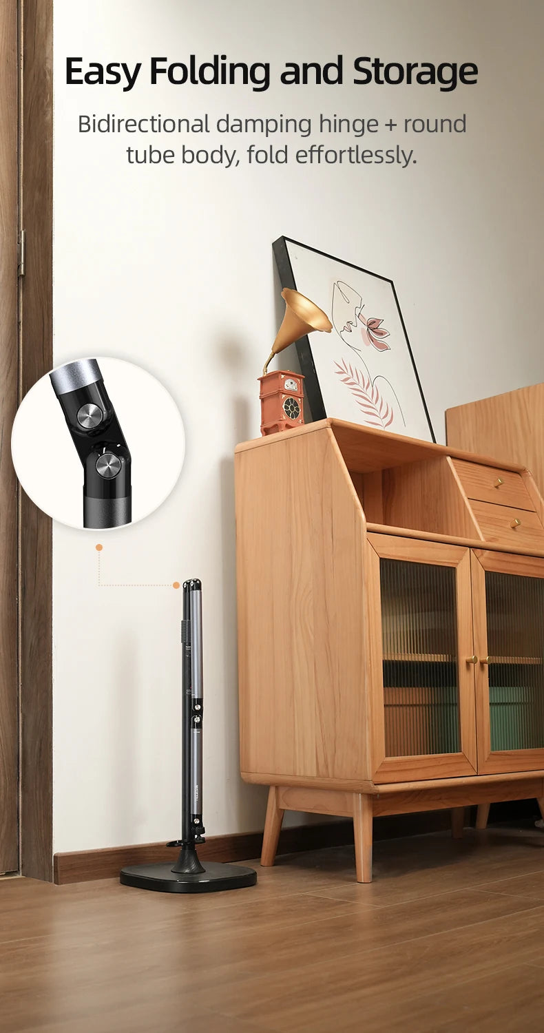 TELESIN Magnetic Mobile Phone Floor Stand Cantilever Live Broadcast Tablet Bracket Lifting Bracket Universal Mobile Phone Holder