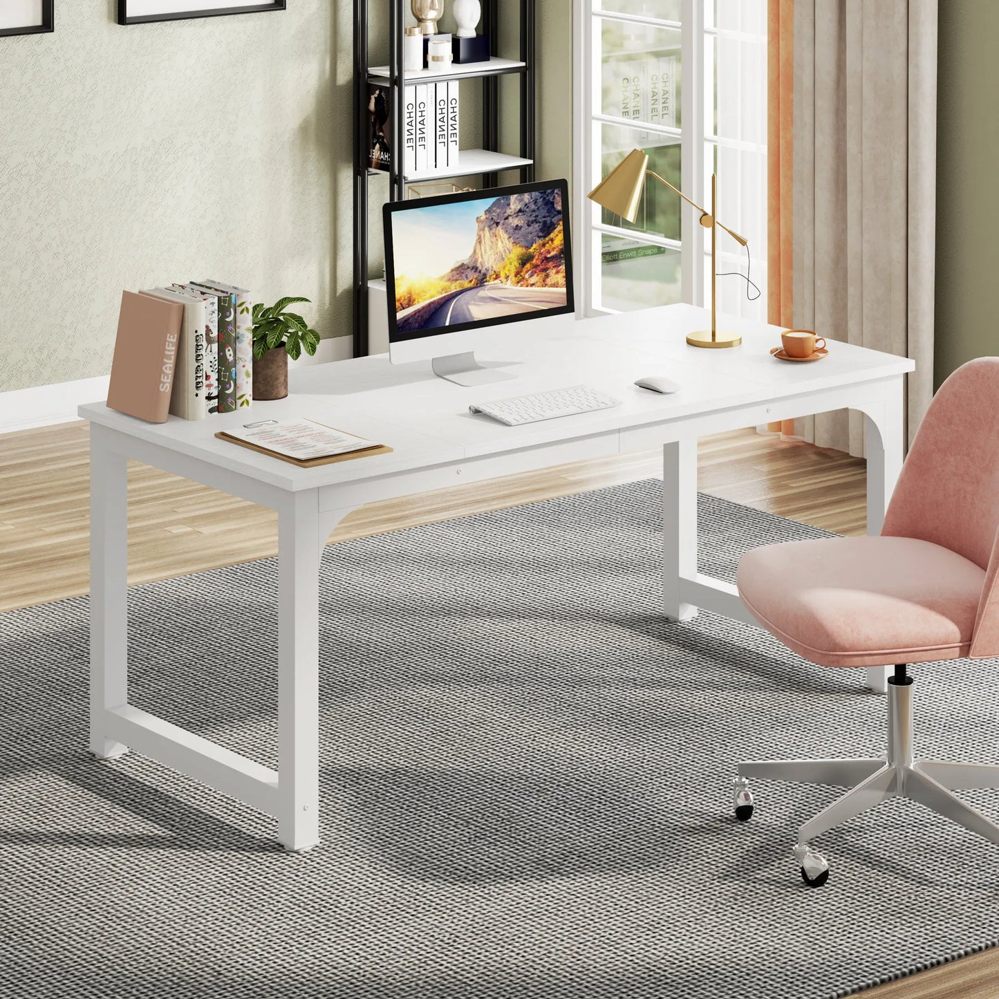 Tribesigns Large Office Desk Computer Table Study Writing Desk Workstation for Home Office Modern Computer Desk - Nova Electronics