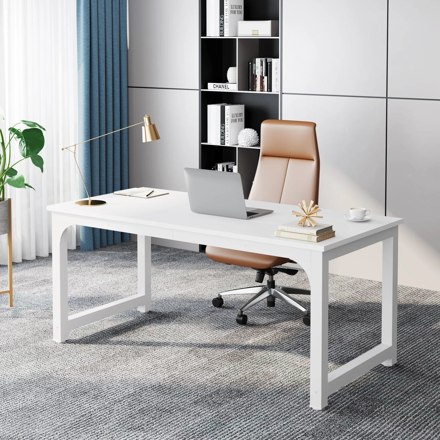 Tribesigns Large Office Desk Computer Table Study Writing Desk Workstation for Home Office Modern Computer Desk - Nova Electronics