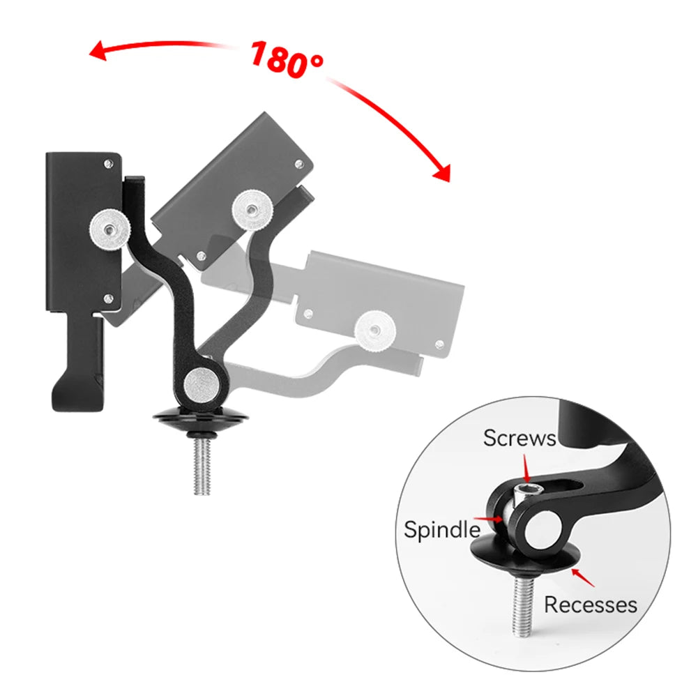 Aluminum Bike Phone Holder Shockproof Motorcycle Phone Mount Adjustable Universal Bottom Support Design for Bicycle Phone Mount - Nova Electronics
