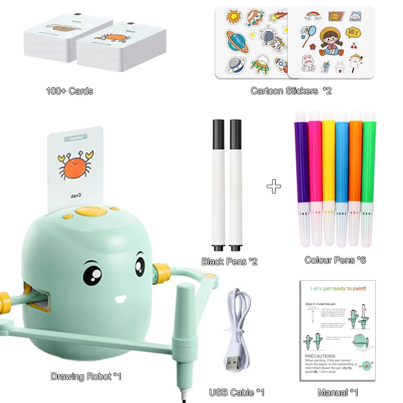 Music interaction Pictures drawing robot games for kids Technology Baby Automatic Painting Learning Machine Intelligence Toy