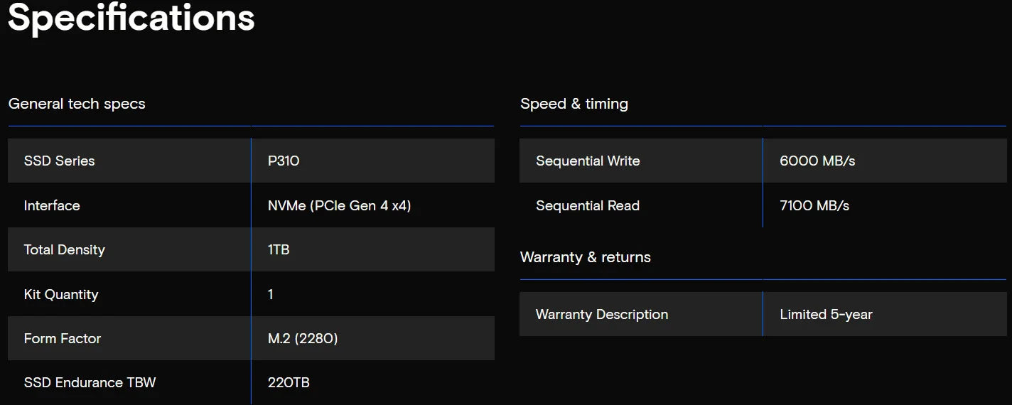 Crucial P3 Plus PCIe Gen4x4 3D NAND NVMe M.2 SSD 500GB 1TB 2TB(OEM package)&Crucial P310 1TB PCIe Gen4 nvme SSD,up to 7100 MB/s - Nova Electronics