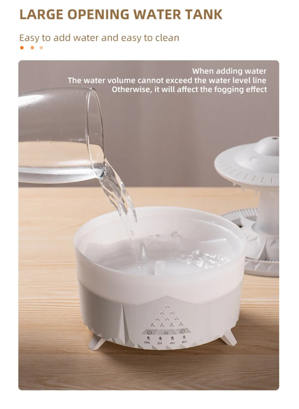 UFO Rotating Raindrop Aromatherapy Essential Oils Air Diffuser with RGB Night Lamp Remote Controls UFO Ultrasonic Air Humidifier