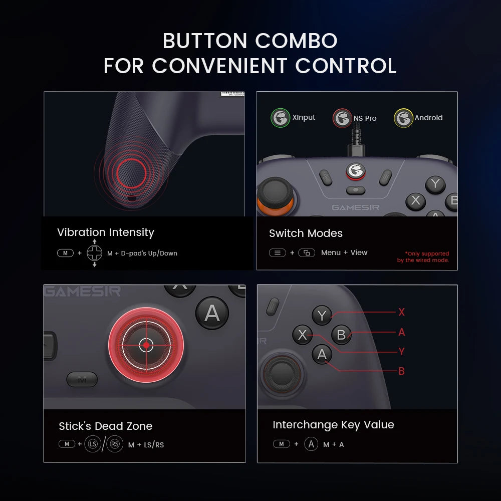 GameSir Nova Lite Wireless Controller with Hall Effect Sticks – Tri-Mode Bluetooth Gamepad for Nintendo Switch, Android, iOS, PC & Steam – Anti-Drift Design, Turbo Function, 2.4G & USB-C - Nova Electronics