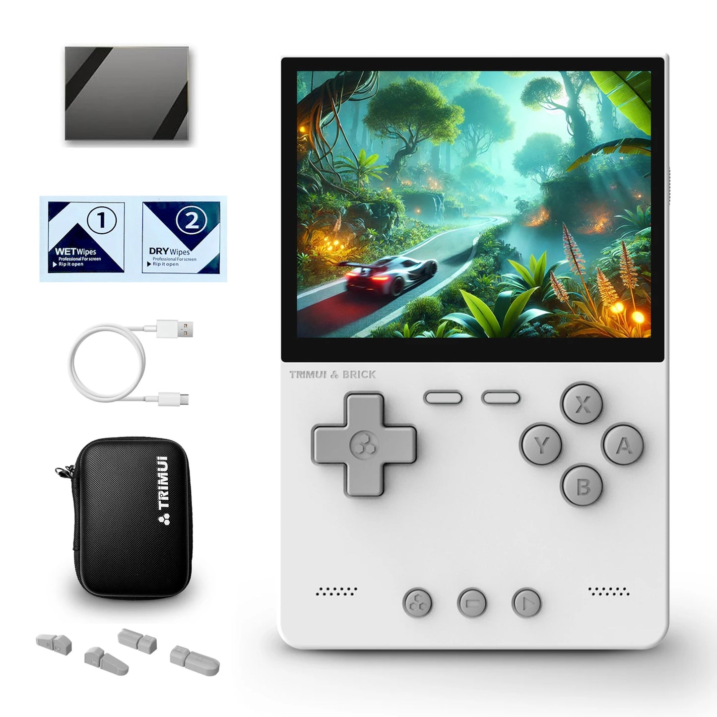 Trimui Brick Retro Handheld Gaming Console - 3.2-Inch HD IPS Screen, Allwinner A133P Chip, Supports Up to 1TB Expansion - Nova Electronics