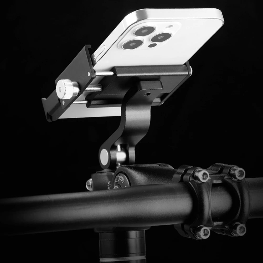 Aluminum Bike Phone Holder Shockproof Motorcycle Phone Mount Adjustable Universal Bottom Support Design for Bicycle Phone Mount - Nova Electronics