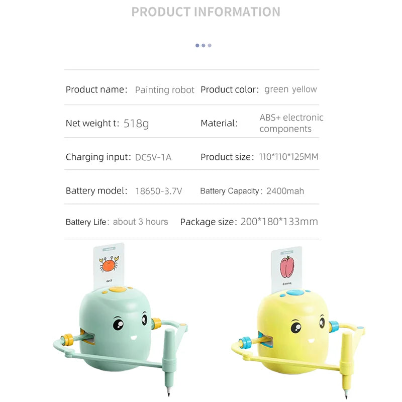 Music interaction Pictures drawing robot games for kids Technology Baby Automatic Painting Learning Machine Intelligence Toy