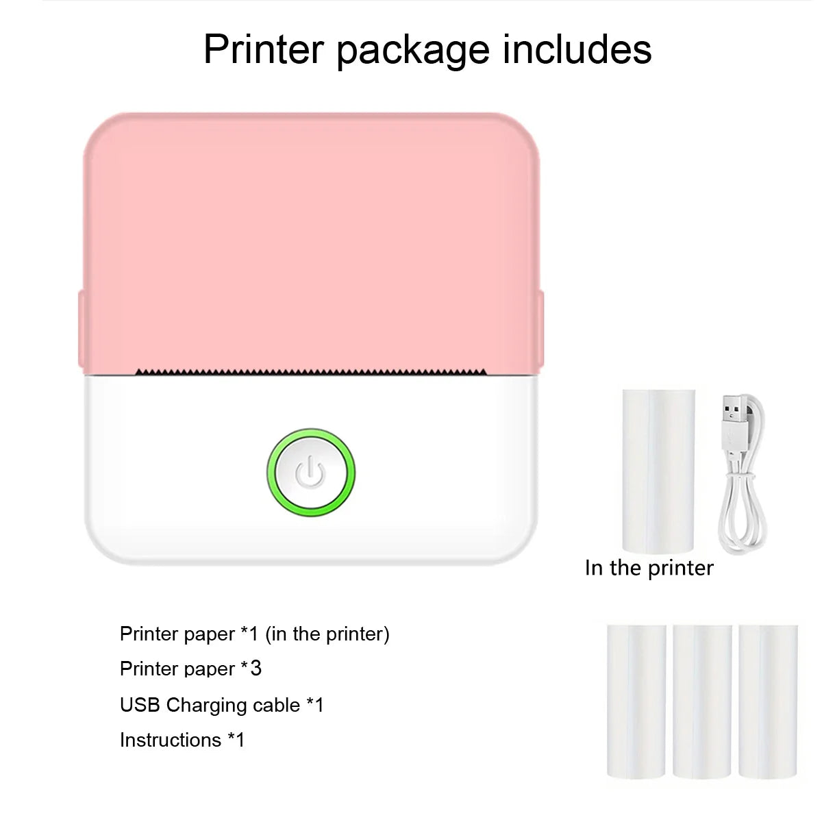 Mini Pocket Thermal Printer β Inkless Bluetooth Sticker Maker for Journaling, Photos & Notes | Portable 203DPI Printer with Free Cut & 57mm Roll Feed - Nova Electronics