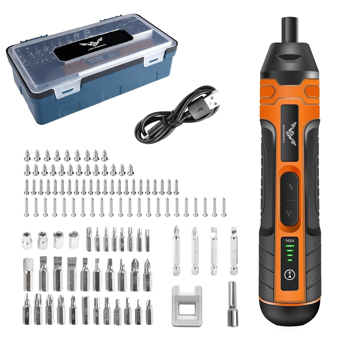 JENABOM 3.6V cordless electric screwdriver set mini multifunctional precision wireless charging screwdriver charging drill tools - Nova Electronics