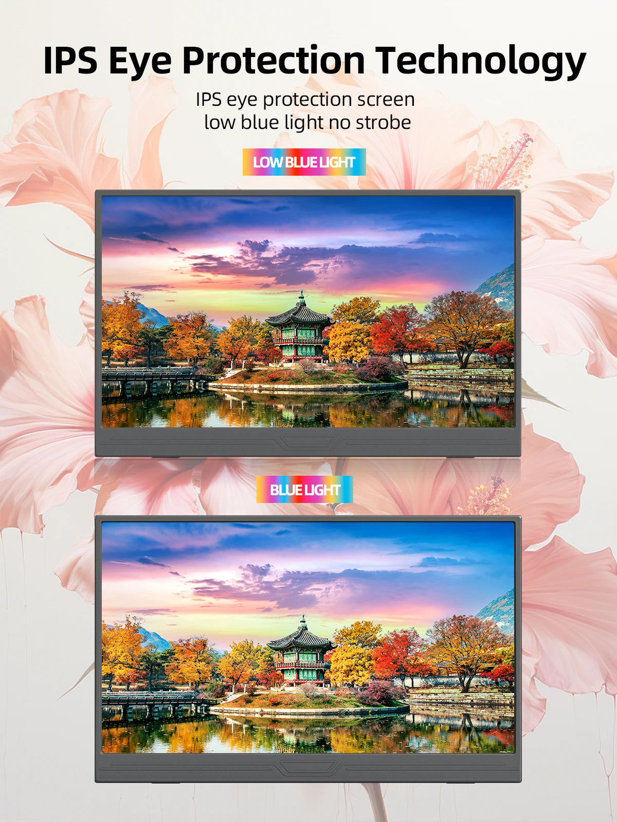 ZSUS 15.6-Inch Portable Monitor 1080P HDR 16:9 Low Blue Light For XBox PS4 / 5 Switch Cell Phone PC Loptop Extension - Nova Electronics