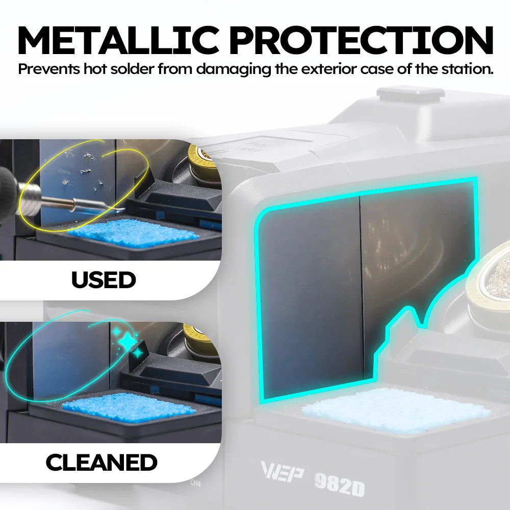 WEP 982D Precision Soldering Station 150W Rapid Heating Auto Calibration Professional Iron for SMD IC Repair C245 C210 982D-II - Nova Electronics