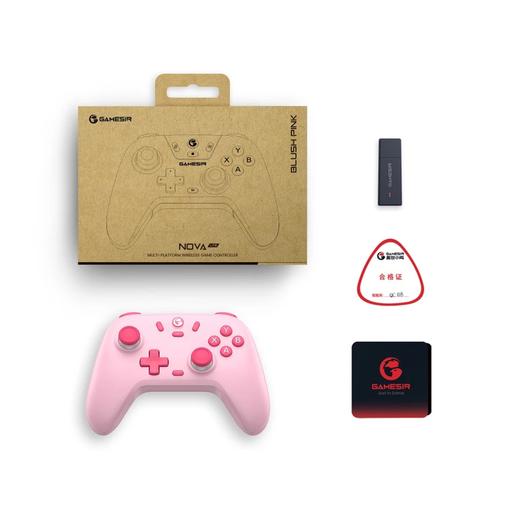 GameSir Nova Lite Wireless Controller with Hall Effect Sticks – Tri-Mode Bluetooth Gamepad for Nintendo Switch, Android, iOS, PC & Steam – Anti-Drift Design, Turbo Function, 2.4G & USB-C - Nova Electronics