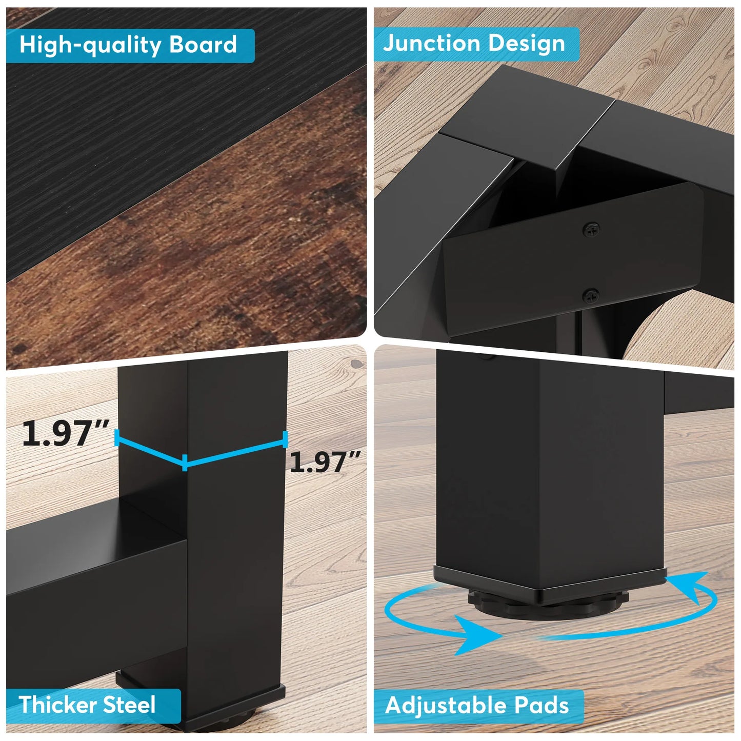Tribesigns Large Office Desk Computer Table Study Writing Desk Workstation for Home Office Modern Computer Desk - Nova Electronics