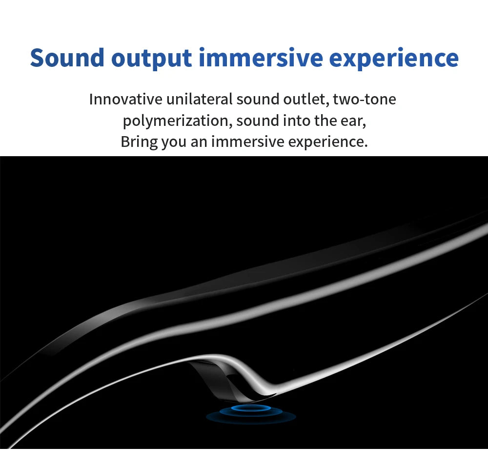 SENBONO E13 Smart Glasses with Blue Light Filter Lenses, Built-in Mic & Speakers, Touch Controls, Voice Assistant for Calls & Music, Android/iOS Compatible