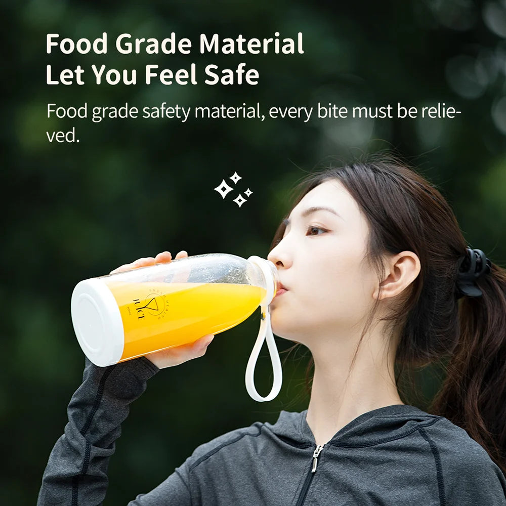 500ml Portable 2400mAh Wireless Fruit Mixers USB juicer Fresh Juice Bottle Blender Plus 6 Blades Food Milkshake Ice Crush Cup